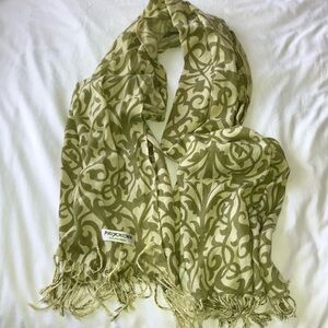 Beautiful green patterned Pashmina scarf (from NYC fashion district :) )